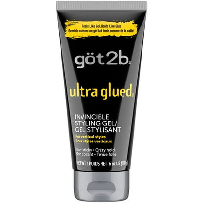 Got2b Ultra Glued Invincible Styling Hair Gel, 6 oz *Damaged Package*