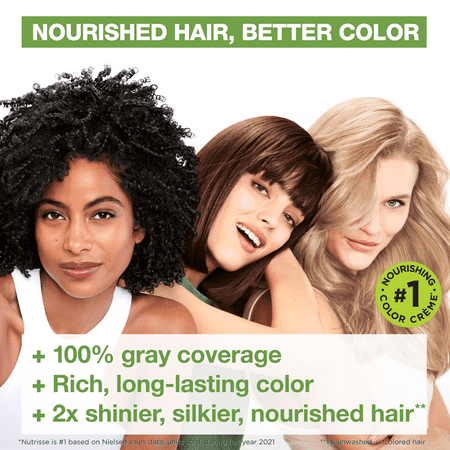 Garnier Nutrisse At Home Hair Coloring Tool Kit, 811 Medium Extra Ash Blonde
