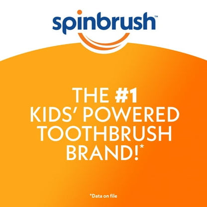 Spinbrush Kids Refill, Soft Bristles, 2 Kids Replacement Heads for Battery Toothbrushes (brush heads only)