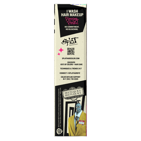 Splat One-Wash Temporary Hair Dye Beetlejuice Beetlejuice - Piercing Pink