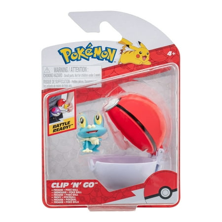 Pokemon Clip  N  Go Froakie and Poke Ball - Includes 2-Inch Battle Figure and Poke Ball Accessory