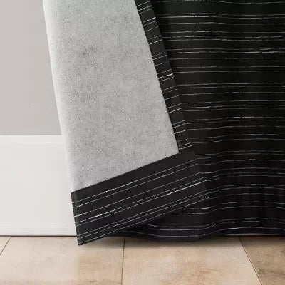 2pc Sun Zero Wylder Texture Thermal Blackout Grommet Curtain Panel Pair