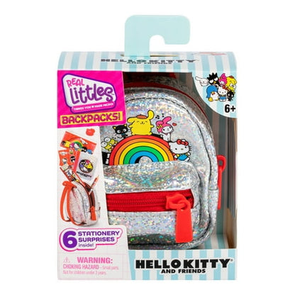 Hello Kitty and Friends Real Littles Micro Backpack - *Chosen at Random* Rainbow or Pink Fuzzy
