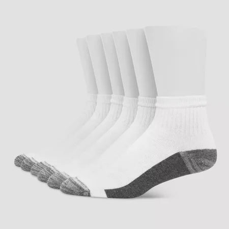 Men's 6-12 Hanes Premium Xtemp Ultra Cushion 6pk Ankle Socks