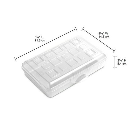 Sterilite Small Pencil Box Plastic, Clear