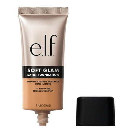 e.l.f. Soft Glam Satin Foundation, 44 Tan Cool, 1 fl oz