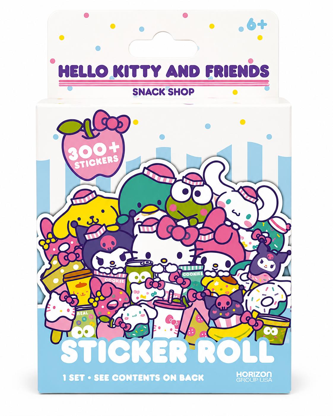 Hello Kitty and Friends Snack Shop Sticker Roll 300+ Sanrio