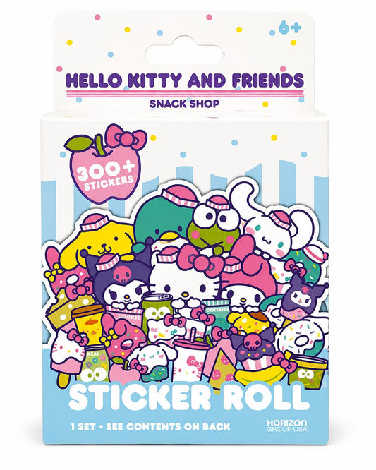 Hello Kitty and Friends Snack Shop Sticker Roll 300+ Sanrio