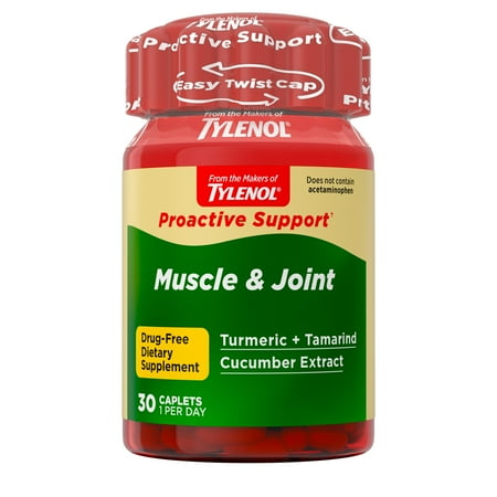 Tylenol Proactive Support* Muscle & Joint Supplements, 30 Count *Exp 03/2027*