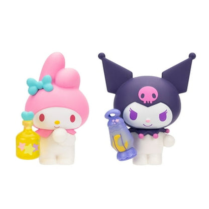 Hello Kitty and Friends Dreamland 2 Figure Pack - 2 inch My Melody and Kuromi Figures with Two Accessories