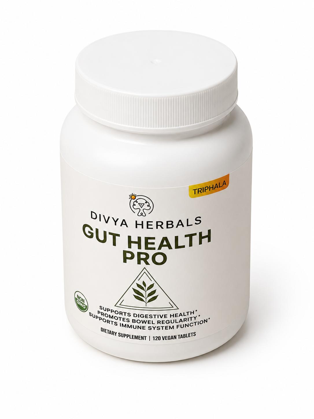 Divya Gut Health Pro - Bloat Relief Detox & Digestive Support 120 Vegan Tablets