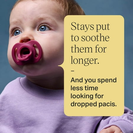 Tommee Tippee Ultra-light Stayput Pacifier, 18-36 Months, 4 Count, One-Piece Silicone Design