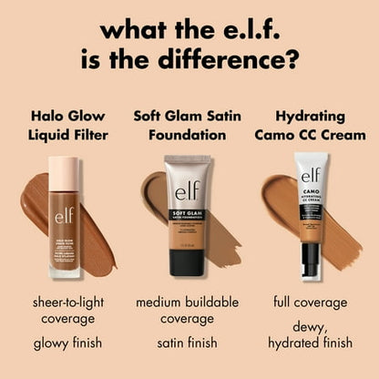 e.l.f. Soft Glam Satin Foundation, 44 Tan Cool, 1 fl oz
