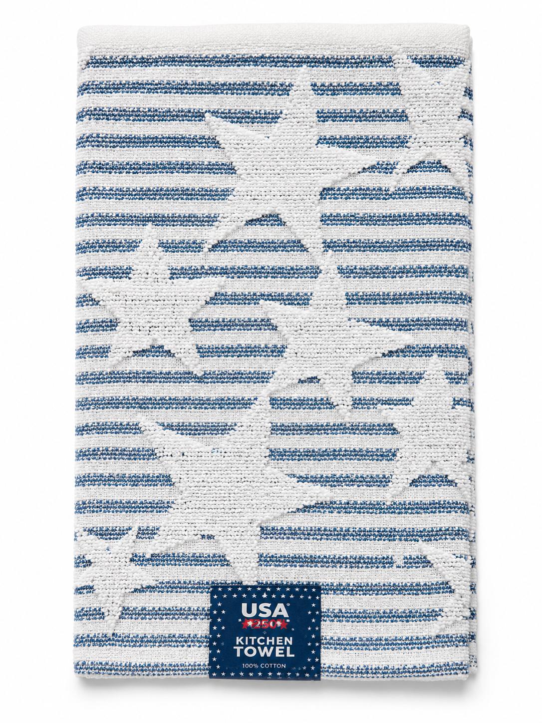USA 250 Blue Stripe & White Stars