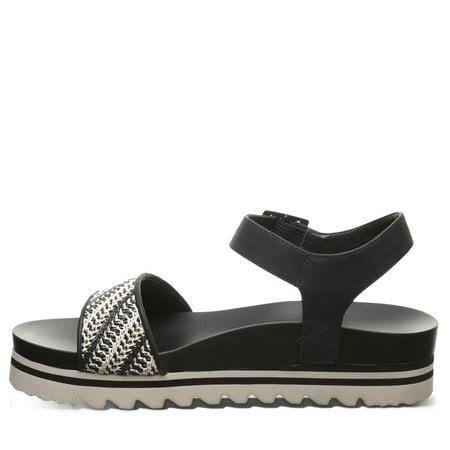 Women's 7 Bearpaw Orion Sandal Black/White