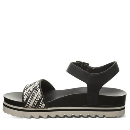 Women's 7 Bearpaw Orion Sandal Black/White