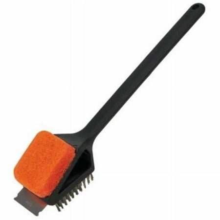 Mr Bar-B-Q Products Long Handled Dual Head Brush & Pad
