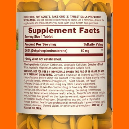 Sundown DHEA 50mg, 60 ct *Exp 12/2026*
