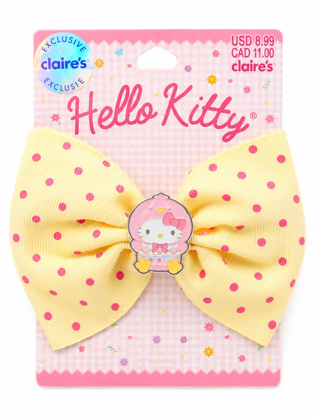 Claire's Hello Kitty Yellow Hair Bow
