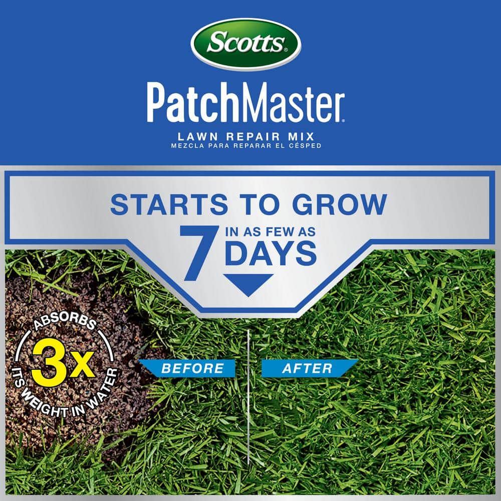 PatchMaster 4.75 lbs. Lawn Repair Mix Sun + Shade Mix, Combination Grass Seed, Fertilizer, and Mulch