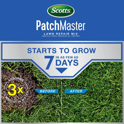 PatchMaster 4.75 lbs. Lawn Repair Mix Sun + Shade Mix, Combination Grass Seed, Fertilizer, and Mulch