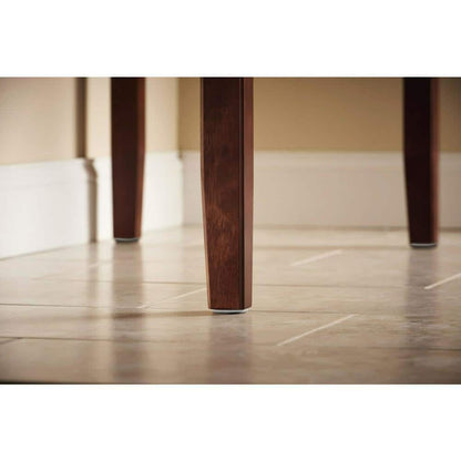 1 Inch Gray Round Heavy Duty Surface Protection Felt Floor Pads (16-Pack)