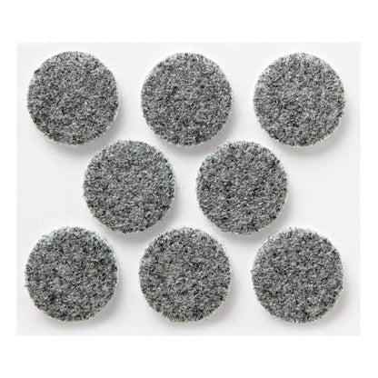 1 Inch Gray Round Heavy Duty Surface Protection Felt Floor Pads (16-Pack)