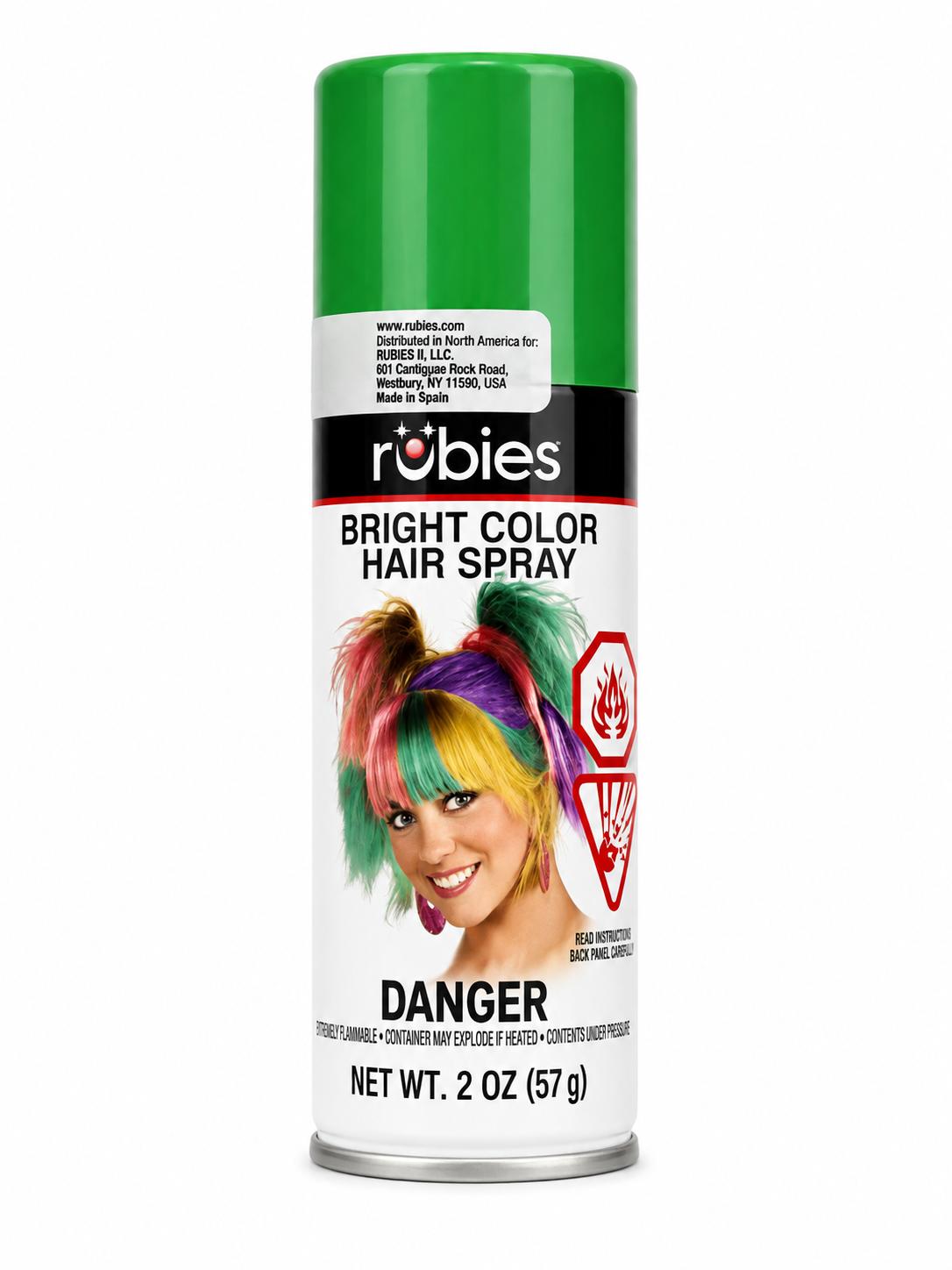 Rubie s Bright Color Hairspray Green 2 Oz.