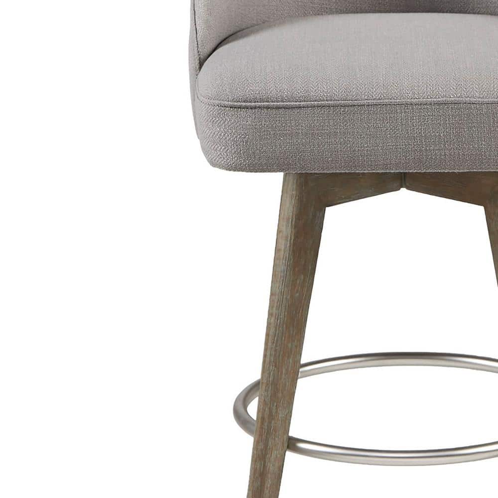 Pearce Counter Stool with Swivel Seat, Grey