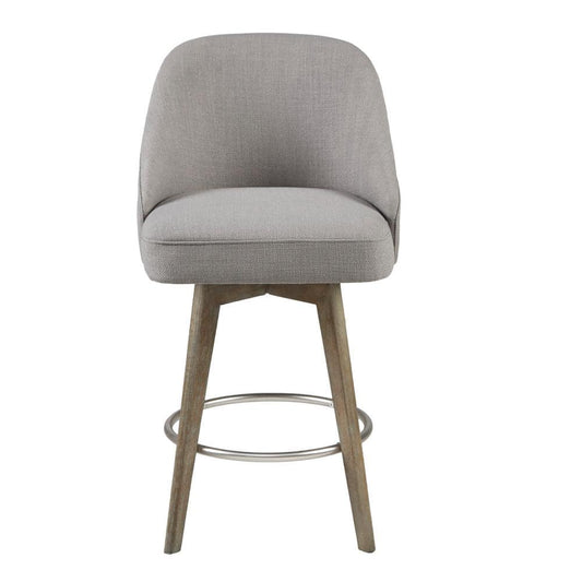 Pearce Counter Stool with Swivel Seat, Grey