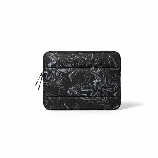 15 Laptop Sleeve - Heyday - Black & White Agate - Fits Most 15 Inch Laptops