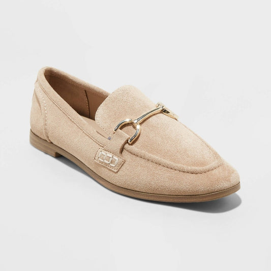 Women's Laurel Loafer Flats with Memory Foam Insole - a New Day™ Light Taupe *Size Women's 8.5W*