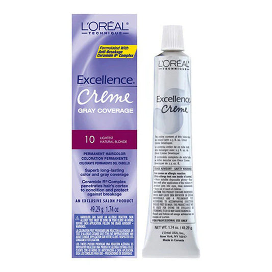 L'Oreal Excellence Creme Permanent Hair Color, Natural Blonde 10 1.74 oz