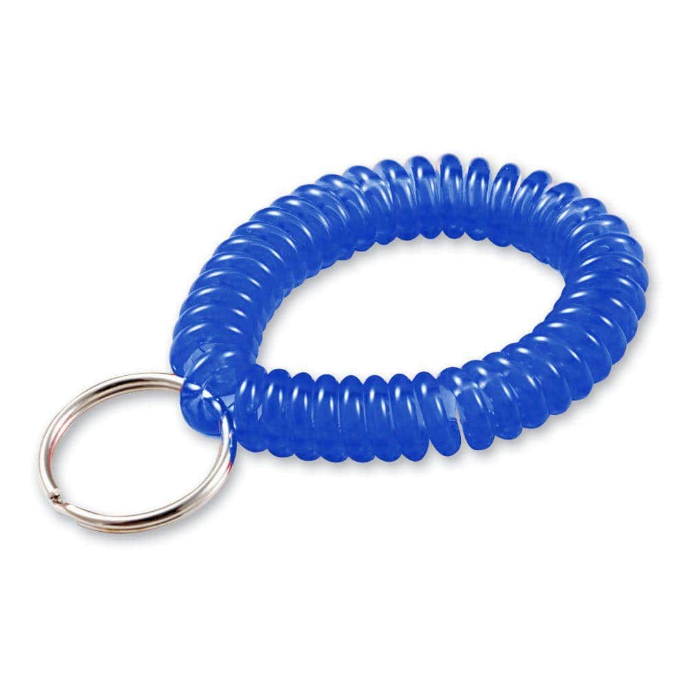 Wrist Coil Key Ring Assorted Colors *Color Chosen at Random*