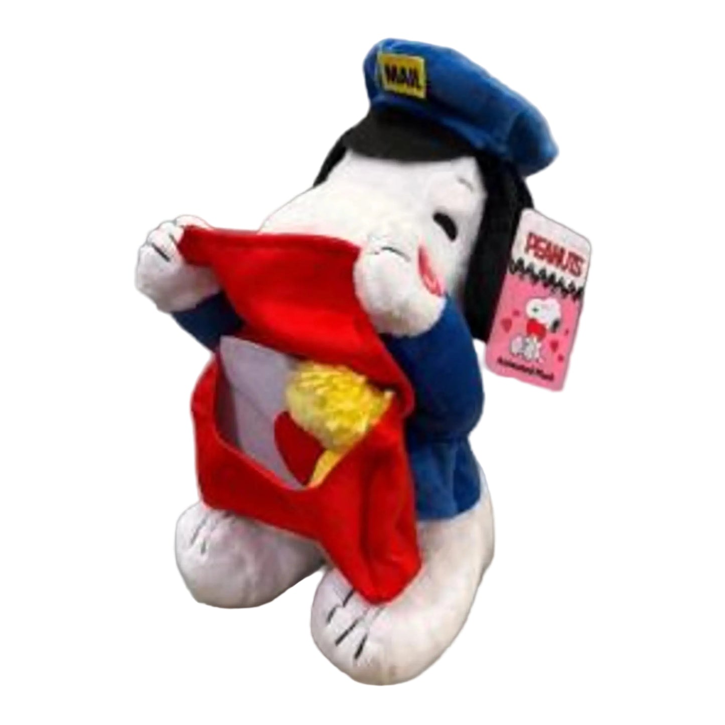 Peanuts Animated Mailman Snoopy Plush, 11 in