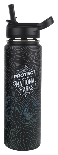 Lantern Press Protect Our National Parks Sport Water Bottle 24 oz