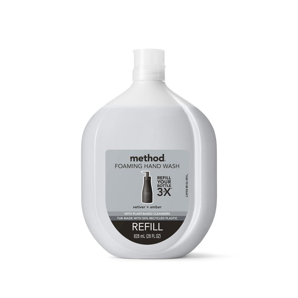 Method Foaming Hand Wash Refill Vertiver & Amber 28 oz.