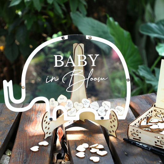 Fonder Mols Elephant Baby Shower Guest Book Alternative