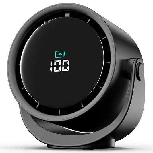YOSHENMO Portable Desk Fan 6" Adjustable - Black