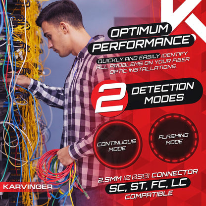 Karvinger - Powerful Rechargeable Visual Fault Locator