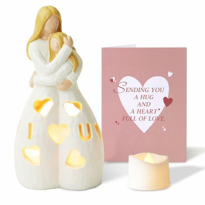 Homemory Statue Daughter/Friend/Sister Hug - White