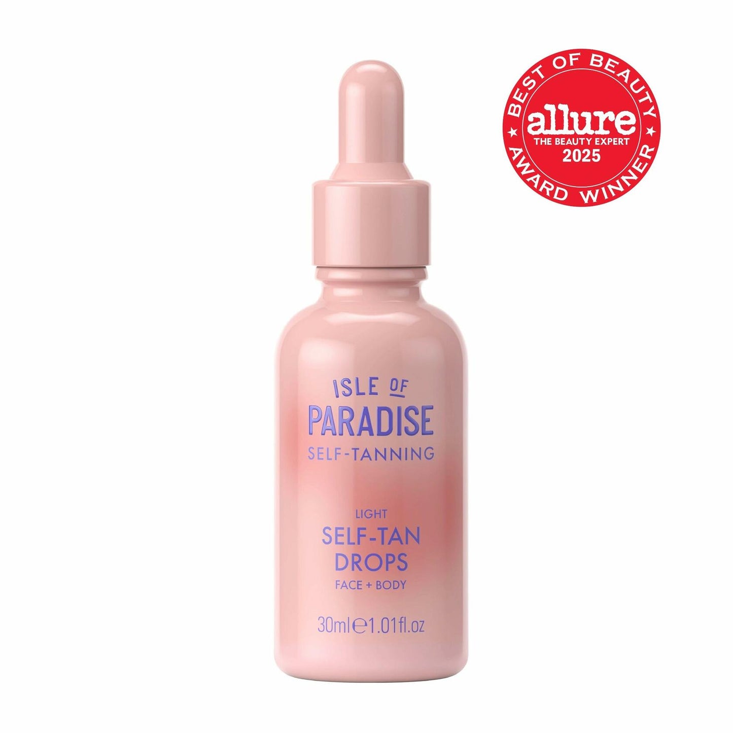 Isle of Paradise Self Tanning Face & Body Drops- Light, 1.01 fl. oz