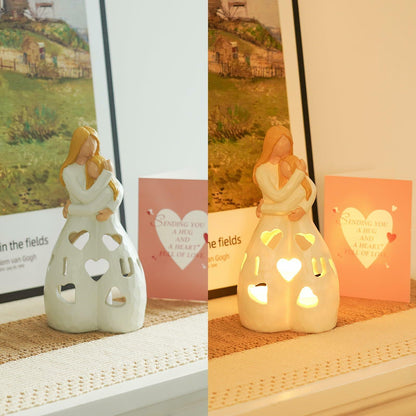 Homemory Statue Daughter/Friend/Sister Hug - White