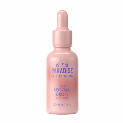 Isle of Paradise Self Tanning Face & Body Drops- Light, 1.01 fl. oz