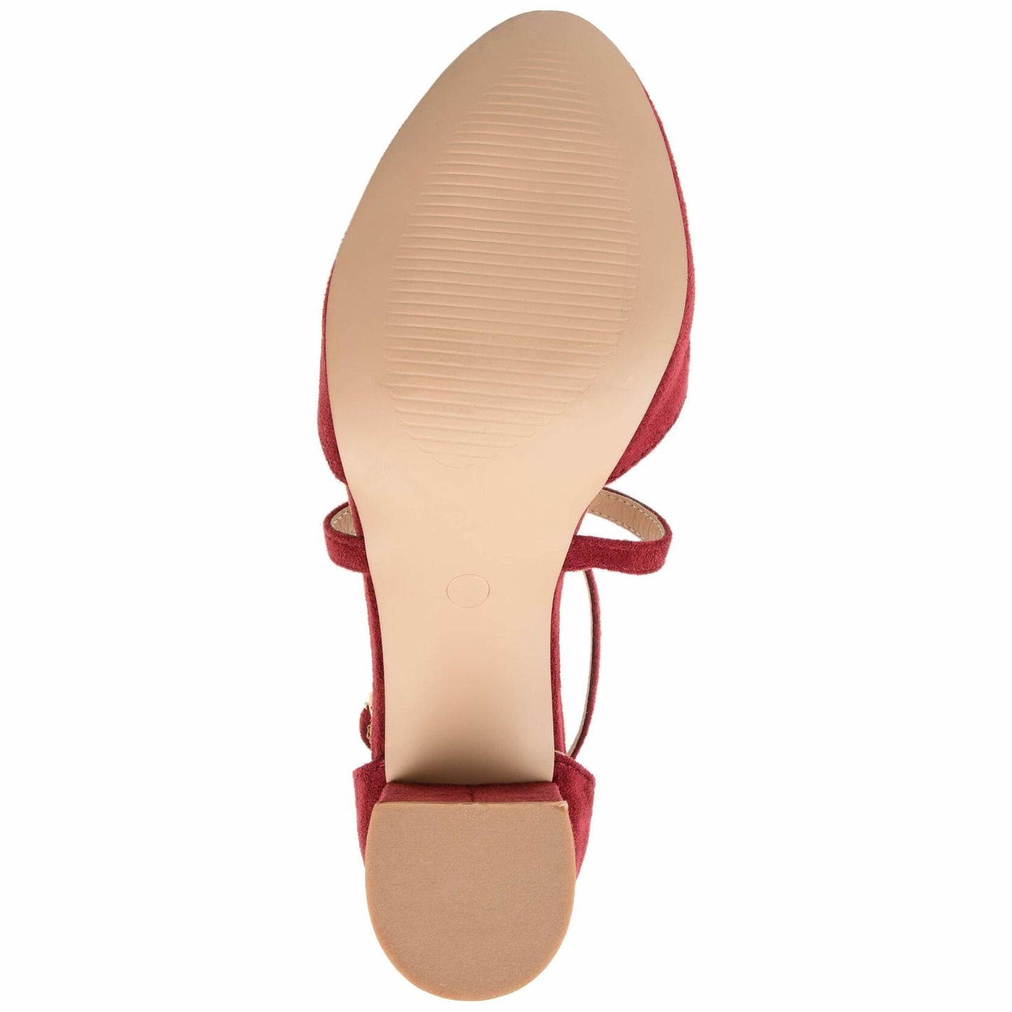 Journee Foster Ankle-Strap Pump Wine - Women's SIZE: 10 M