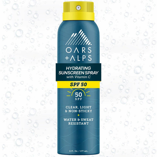 Oars + Alps SPF 50 Face & Body Broad Spectrum Sunscreen Spray - 6 Oz (Exp: 04/28)