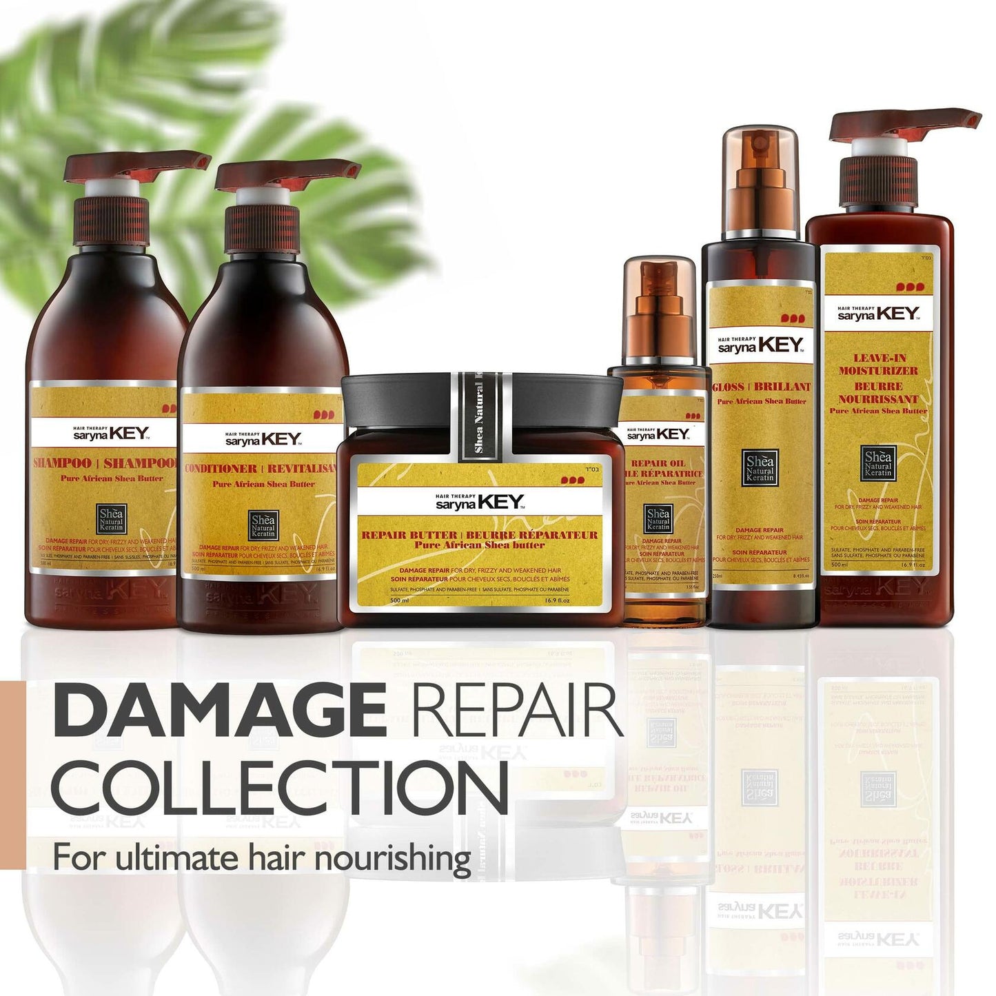 Saryna Key Hair Serum Repair Oil - Shea Butter Hair Treatment Oil (3.55 Oz)
