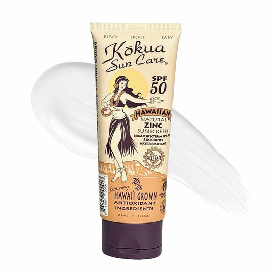 Kokua Sun Care Hawaiian Sunscreen Reef Safe SPF 50  3 oz