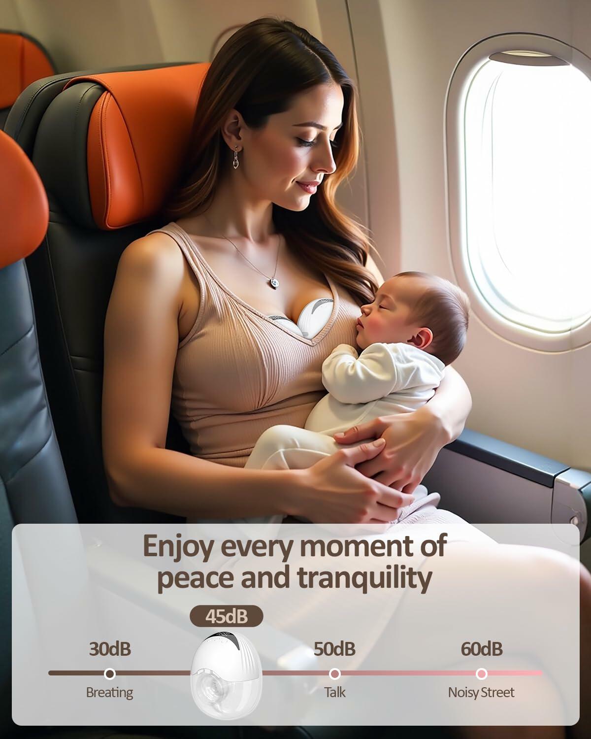 Hands Free Breast Pump - Sizes Included: 13/15/17/19/21mm