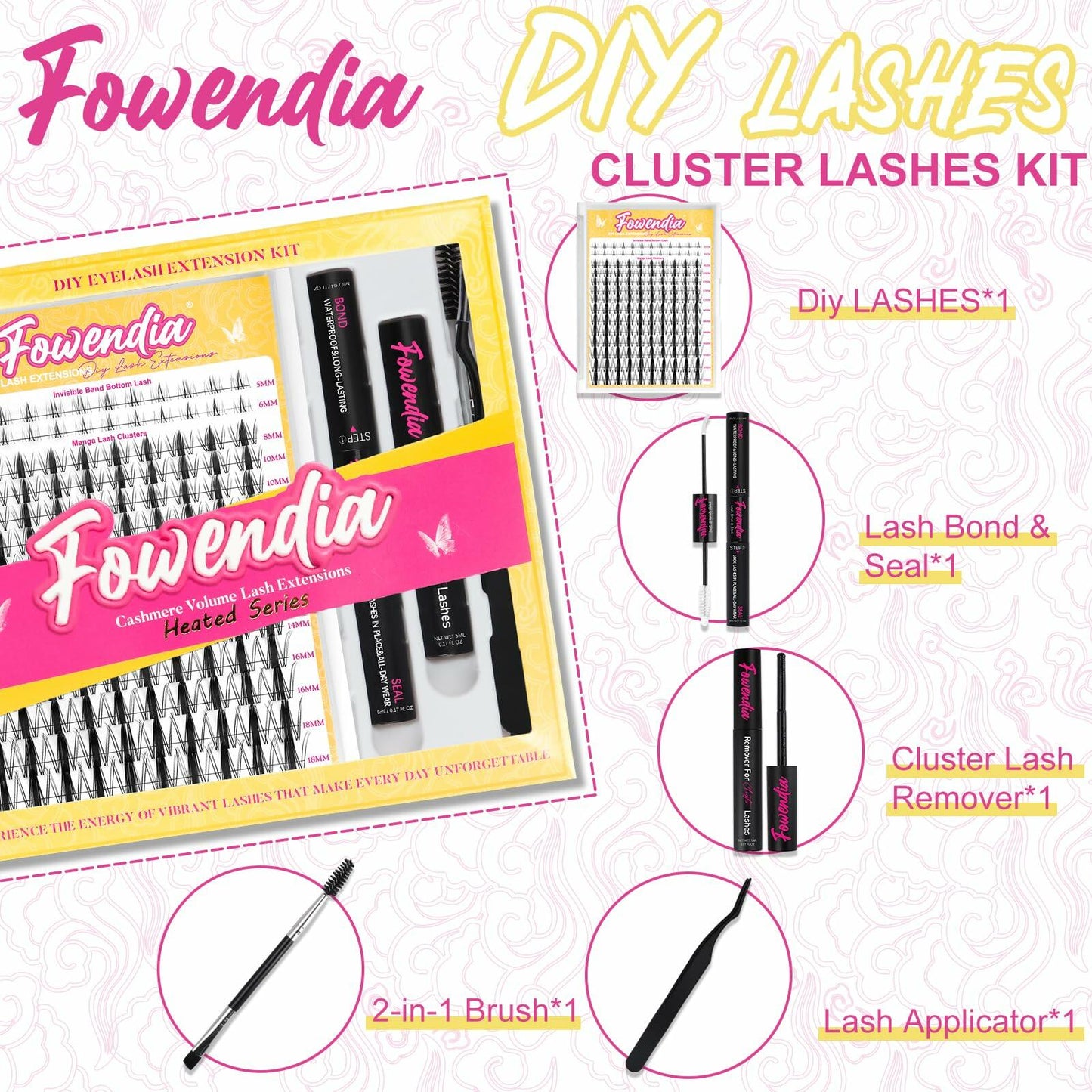 Fowendia Lash Clusters Kit  - Anime Lashes